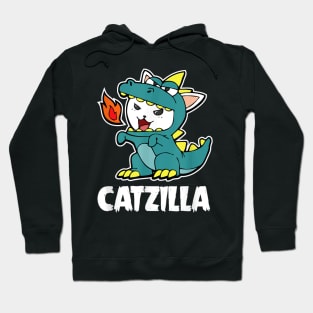 Catzilla Kitten Dragon Cat Halloween Costume Funny Cats Hoodie